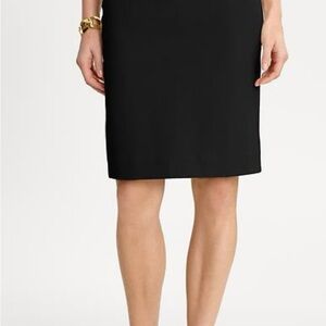 Banana Republic Bi Stretch Black Pencil Skirt